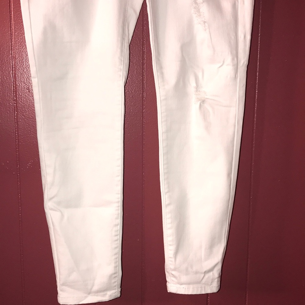 White Ripped Jeans - Picture 3 of 9